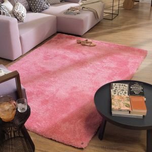 250 Rose Soft UNI Shaggy Rug by Tom Tailor