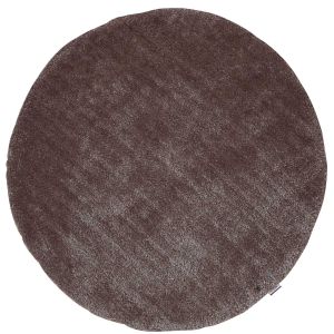 507 Light Brown Soft UNI Shaggy Circle Rug by Tom Tailor