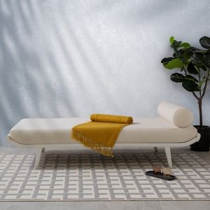 Antibes AN03 White Grey Grid Rug by Asiatic