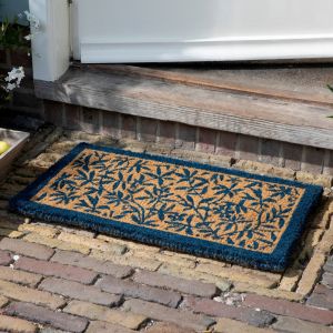 Be Welcome Cleavers 580918 Midnight Seaspray Outdoor Doormat by Laura Ashley