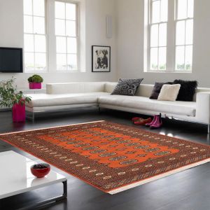 Bokhara Rust Traditional Wool Rug by Asiatic