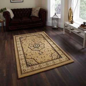 Heritage 4400 Beige Traditional Rug By Think Rugs