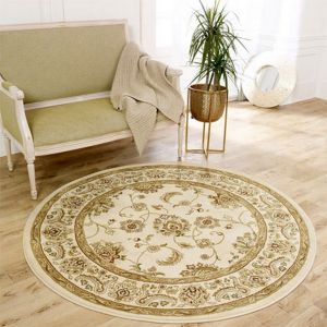 Kendra 2330 X Cream Traditional Circle Rug by Oriental Weavers