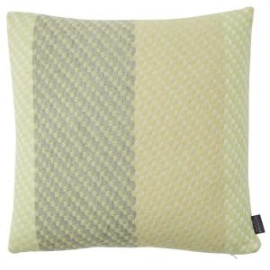 Leaf Green Wool Cushion by Claire Gaudion 