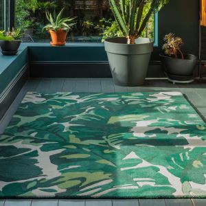 Matrix MAX73 Palm Green Wool Rug by Asiatic