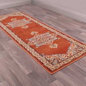 Orient 8917 Terracotta Traditional Runner by Ultimate Rug
