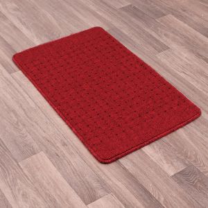 Pin Dot Red Washable Mat by Rug Style
