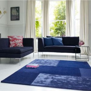 Tate Blue Wool Rug by Asiatic