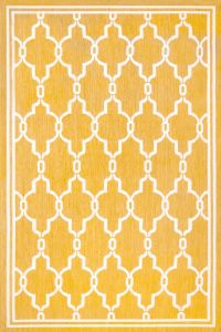 Terrace Spanish Tile Gold Outdoor Rug by Rug Style