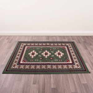 Traditional Poly Malak Green Rug by Rug Style