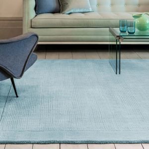 York Duck Egg Simple and Stylish Wool Rug by Asiatic