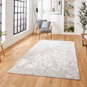 Apollo 2677 Grey Ivory Abstract Rug by Think Rugs