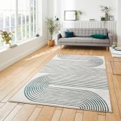Apollo 2683 Grey Green Abstract Rug by Think Rugs