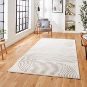 Apollo 2683 Grey Ivory Abstract Rug by Think Rugs