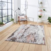Apollo GR580 Grey Rose Abstract Rug by Think Rugs