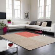 Blox Coral Geometric Rug By Asiatic