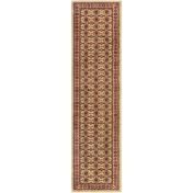 Bokhara Beige Traditional Wool Runner by Asiatic