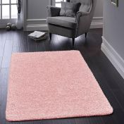 Buddy Candy Pink Washable Plain Rug by Origins