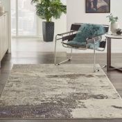 Celestial CES02 Ivory Grey Rug by Nourison