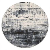 Galleria 063 0378 6656 Slate Grey Abstract Circle Rug By Mastercraft 