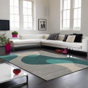 Matrix MAX57 Arc Teal Wool Rug By Asiatic