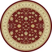 Noble Art 6529 391 Beige Red Traditional Circle Rug By Mastercraft