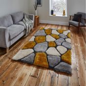 Think Rugs Noble House NH-5858 Grey/Yellow Rug