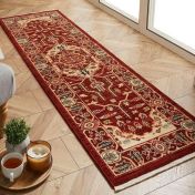 Nomad 1801 X Red Traditional Runner by Oriental Weavers