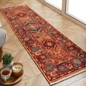 Nomad 4150 V Red Traditional Runner by Oriental Weavers