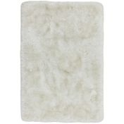 Plush White Luxury Shaggy Polyester Rug by Asiatic