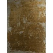 Hand Knotted Luxury Silk Wool Rug in Silver Gold - Bespoke Size Rug