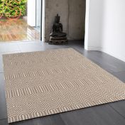 Sloan Taupe Geometric Rug by Asiatic