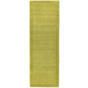 York Green Simple and Stylish Wool Runner by Asiatic